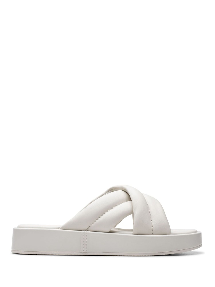 Clarks White Lea Alda Glide Sandals - Image 1 of 7