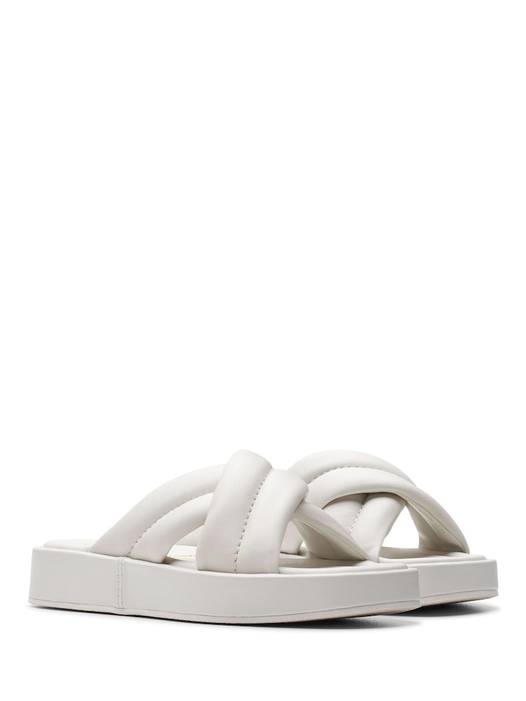 Clarks White Lea Alda Glide Sandals - Image 2 of 7
