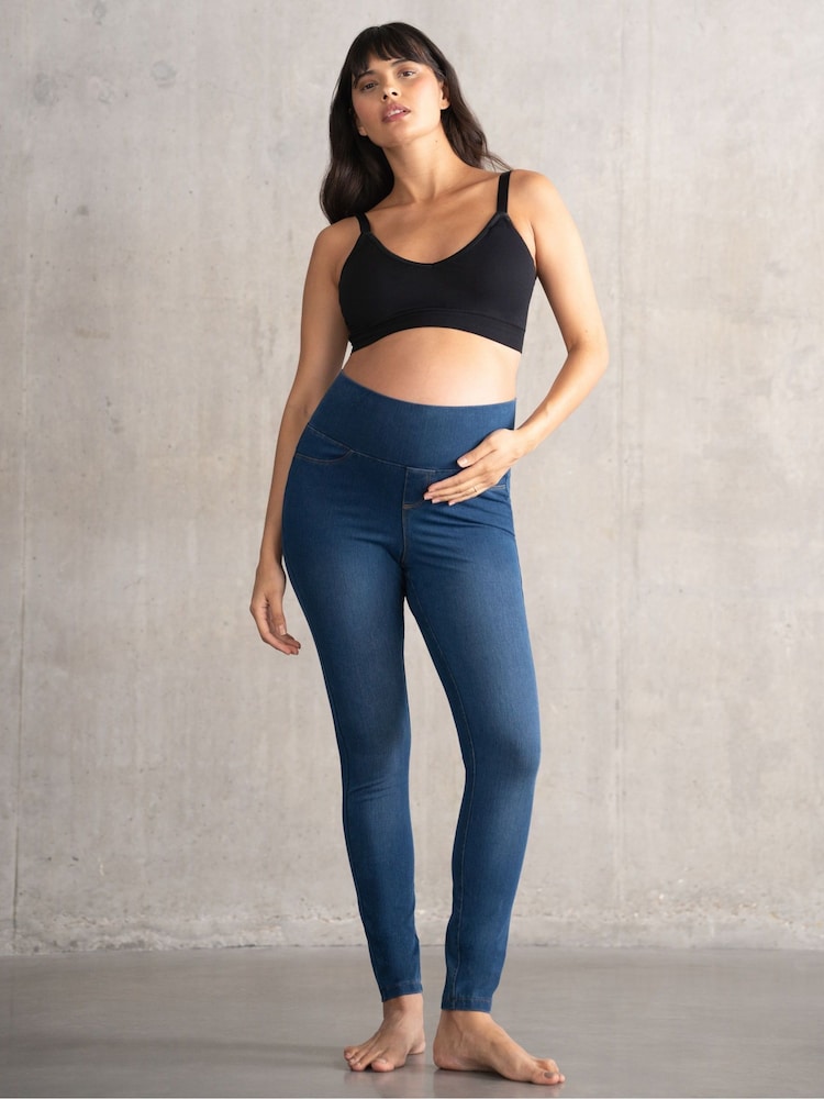 Seraphine Grey Maternity Jeggings 2 Pack - Image 3 of 10