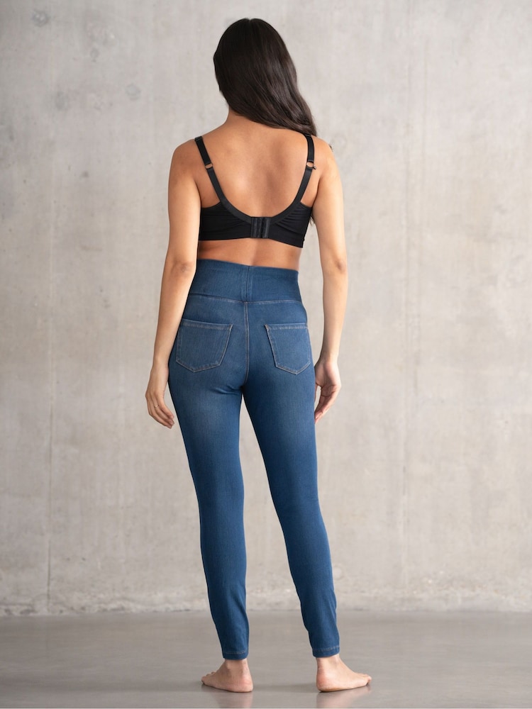 Seraphine Grey Maternity Jeggings 2 Pack - Image 4 of 10