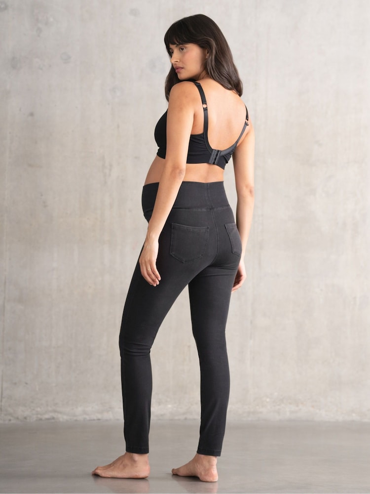 Seraphine Grey Maternity Jeggings 2 Pack - Image 5 of 10