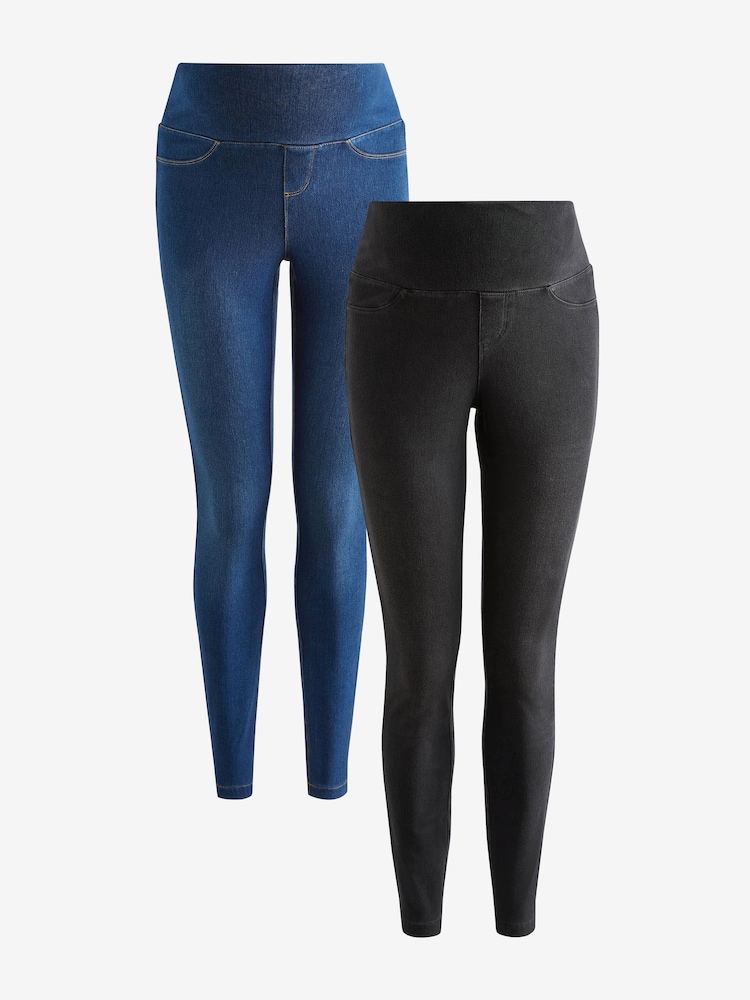 Seraphine Grey Maternity Jeggings 2 Pack - Image 6 of 10