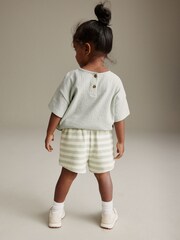 Green Striped Jersey Shorts (3mths-7yrs) - Image 7 of 7