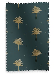 Sara Miller Forest Green Small Palm Made to Measure 100% Cotton Roman Blinds - Image 3 of 5