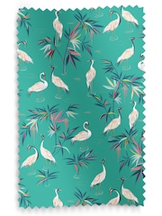 Sara Miller Green Heron Made to Measure Roman 100% Cotton Blind - Image 6 of 6