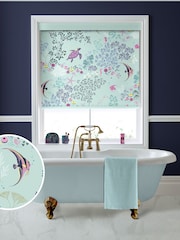 Sara Miller Aqua Blue Underwater Made To Measure Roller Blinds - Image 1 of 5