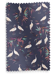 Sara Miller Smoke Blue Heron Made To Measure Roller Blinds - Image 3 of 6