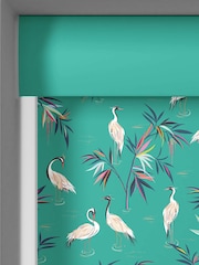Sara Miller Green Heron Made To Measure Roller Blinds - Image 3 of 6