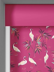Sara Miller Fuchsia Pink Heron Made To Measure Roller Blinds - Image 4 of 6