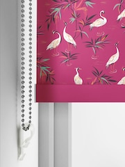 Sara Miller Fuchsia Pink Heron Made To Measure Roller Blinds - Image 5 of 6