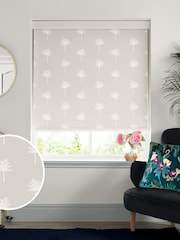 Sara Miller Natural Linen Small Palm Made To Measure Roller Blinds - Image 1 of 6
