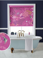 Sara Miller Mauve Purple Underwater Made To Measure Roller Blinds - Image 1 of 5
