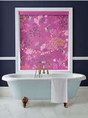 Sara Miller Mauve Purple Underwater Made To Measure Roller Blinds - Image 2 of 5