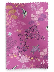 Sara Miller Mauve Purple Underwater Made To Measure Roller Blinds - Image 5 of 5