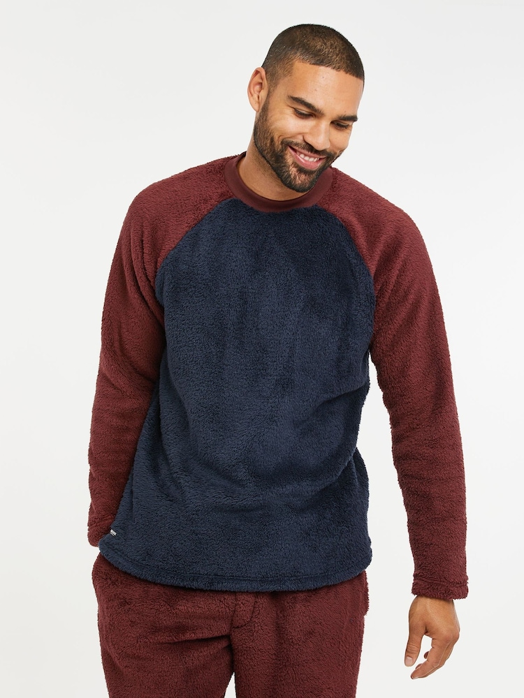 أحمر - Threadbare Borg Pyjamas Set - صورة 3 من 3 أحمر - Threadbare Borg Pyjamas Set - صورة 3 من 3