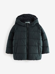 Charcoal Grey Shower Resistant Padded Puffer Coat (3mths-7yrs) - Image 5 of 10