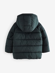 Charcoal Grey Shower Resistant Padded Puffer Coat (3mths-7yrs) - Image 7 of 10