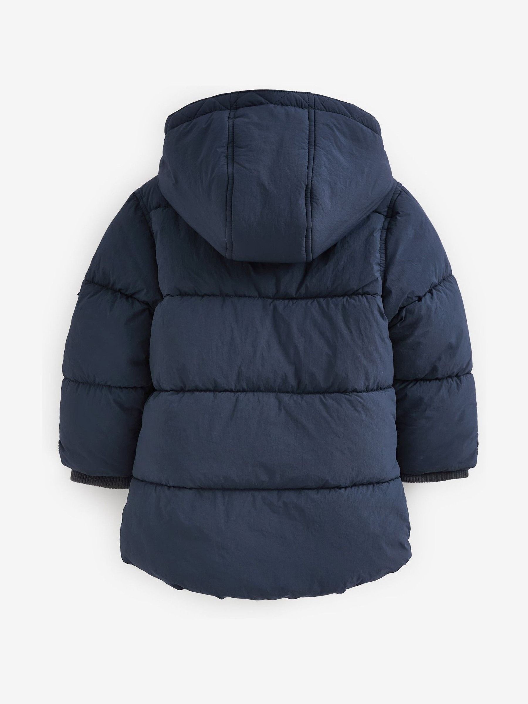 Navy borg coat new arrivals