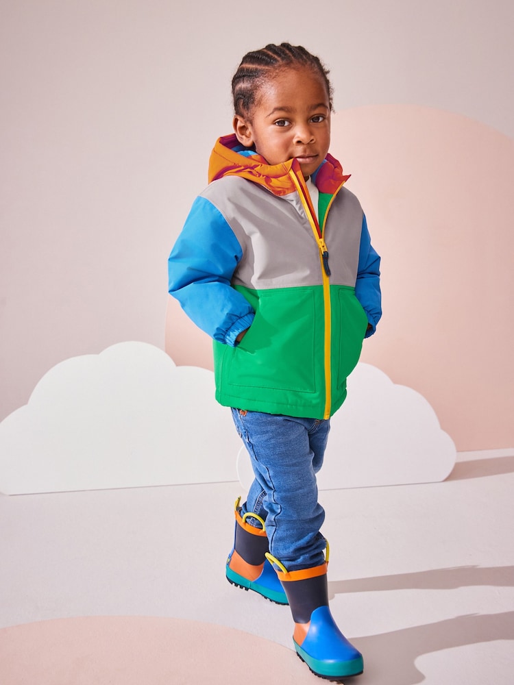 Multi-Coloured Waterproof Warm Padded Coat (3mths-7yrs) - Image 2 of 13