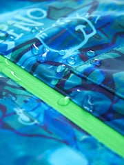 Navy Graffiti Waterproof Warm Padded Coat (3mths-7yrs) - Image 8 of 8