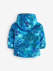 Navy Graffiti Waterproof Warm Padded Coat (3mths-7yrs) - Image 5 of 8