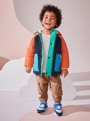 Multi Quilted Borg Fleece Lined Coat (3mths-7yrs) - Image 2 of 10