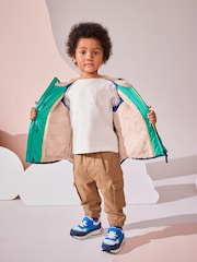 Multi Quilted Borg Fleece Lined Coat (3mths-7yrs) - Image 3 of 10