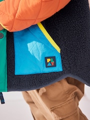 Multi Quilted Borg Fleece Lined Coat (3mths-7yrs) - Image 6 of 10