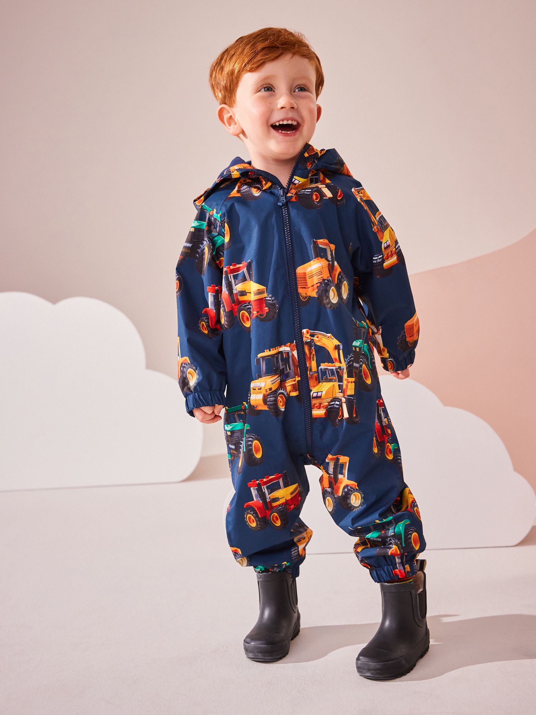 Childrens fleece lined puddle suit on sale