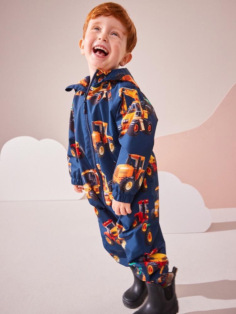 Mornariški traktor - Nepremočljiva obleka Puddlesuit s polsteno podlogo (3mths-7yrs) - Slika 2 iz 6 Mornariški traktor - Nepremočljiva obleka Puddlesuit s polsteno podlogo (3mths-7yrs) - Slika 2 iz 6