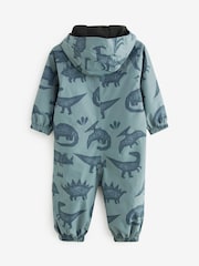 Grey Waterproof Fleece Lined Puddlesuit (3mths-7yrs) - Image 5 of 7