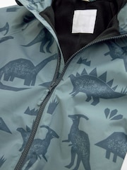 Grey Waterproof Fleece Lined Puddlesuit (3mths-7yrs) - Image 6 of 7