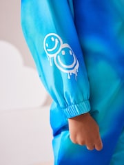 Blue Waterproof Fleece Lined Puddlesuit (3mths-7yrs) - Image 4 of 9