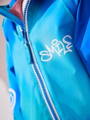 Blue Waterproof Fleece Lined Puddlesuit (3mths-7yrs) - Image 5 of 9