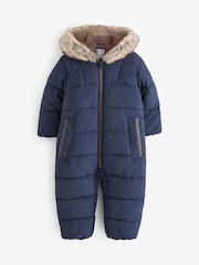 Navy Snowsuit (3mths-7yrs) - Image 1 of 7