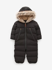 Black Waterproof Snowsuit (3mths-7yrs) - Image 1 of 5