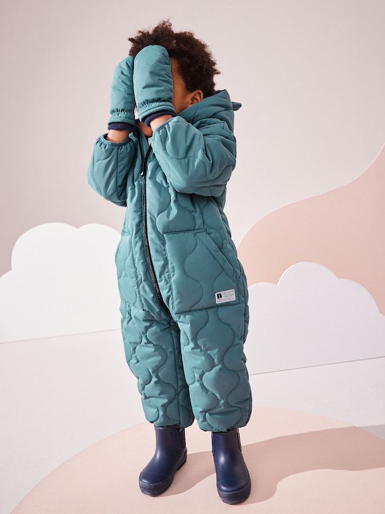 Light Blue Onion Quilt Snowsuit (3mths-7yrs) - Image 2 of 10