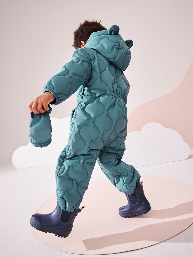 Light Blue Onion Quilt Snowsuit (3mths-7yrs) - Image 3 of 10