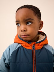 Blue Colourblock Snowsuit (3mths-7yrs) - Image 4 of 10