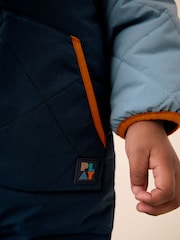 Blue Colourblock Snowsuit (3mths-7yrs) - Image 5 of 10