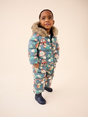 Grey Space Print Snowsuit (3mths-7yrs) - Image 1 of 8