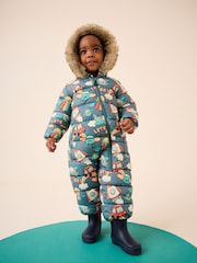 Grey Space Print Snowsuit (3mths-7yrs) - Image 2 of 8