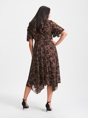 Scarlett & Jo Brown Julie Hanky Hem Dress - Image 2 of 4