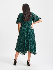 Scarlett & Jo Green Julie Hanky Hem Dress - Image 2 of 5