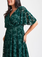 Scarlett & Jo Green Julie Hanky Hem Dress - Image 5 of 5