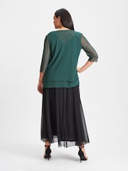 Grün - Scarlett & Jo Waterfall Layered Shrug - Bild 2 von 4