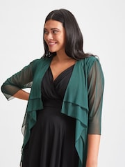 Grün - Scarlett & Jo Waterfall Layered Shrug - Bild 4 von 4