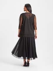 Schwarz - Scarlett & Jo Waterfall Layered Shrug - Bild 2 von 4