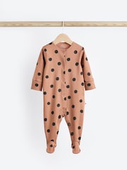 Neutral Baby 100% Cotton Sleepsuits 3 Pack (0mths-2yrs) - Image 5 of 12