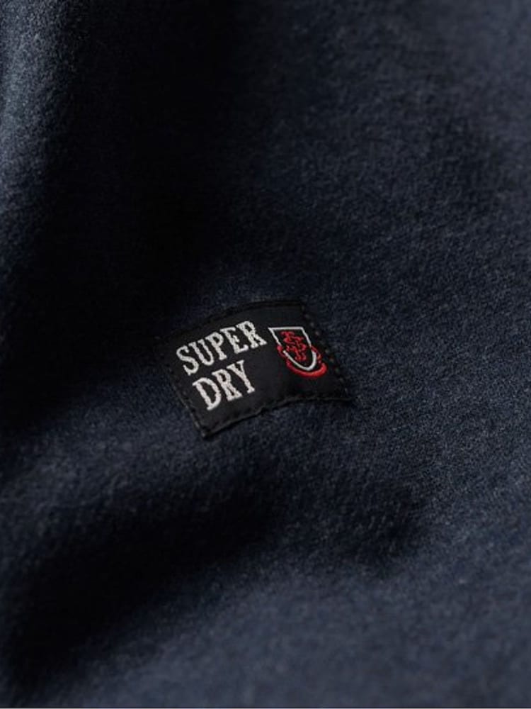 Superdry Blue Tonal Vintage Logo Hoodie - Image 6 of 6